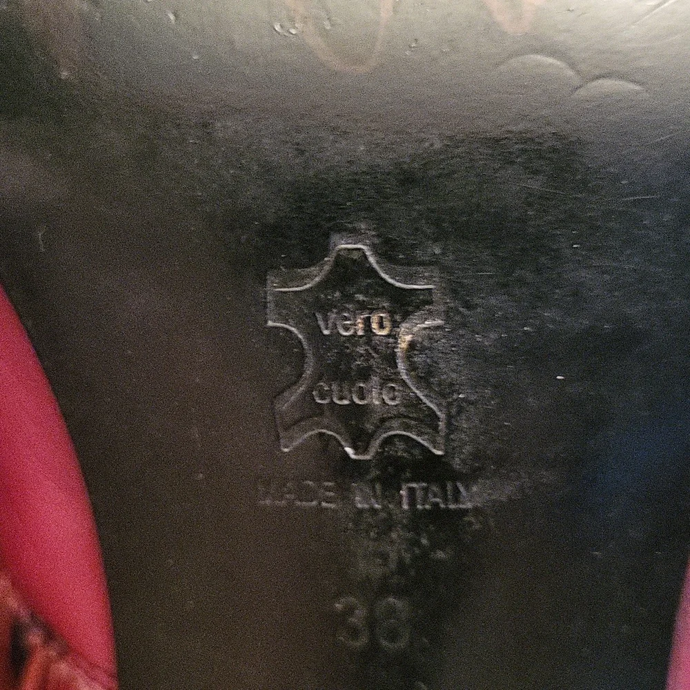 Vera Cuoio Italian Leather Boots With Real Rabbit Fur.  7.5 Size 38 - Picture 12 of 16